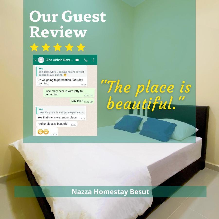 Nazza Homestay Besut With Swimming Pool Kampung Raja ภายนอก รูปภาพ